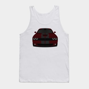 Challenger Dark-Red + Stripes Tank Top